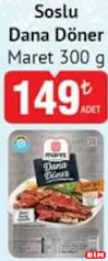 MARET SOSLU DANA DÖNER 300 G fiyat ve kampanya bilgisi